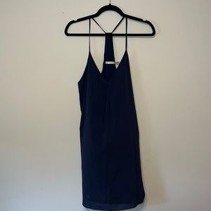 Alice & Olivia Fierra Silk Y back dress